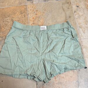 Gilly Hicks Sage Green Lounge Shorts